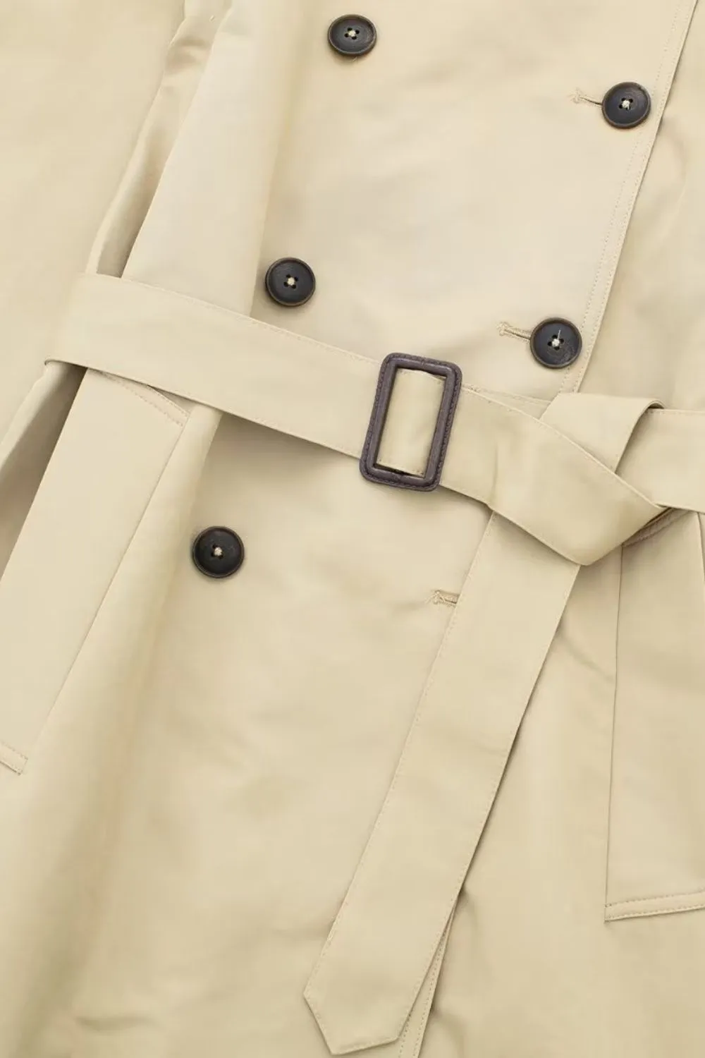 ‘ Aaron’ Collared Long Sleeve Trench Coat