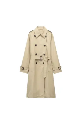 ‘ Aaron’ Collared Long Sleeve Trench Coat