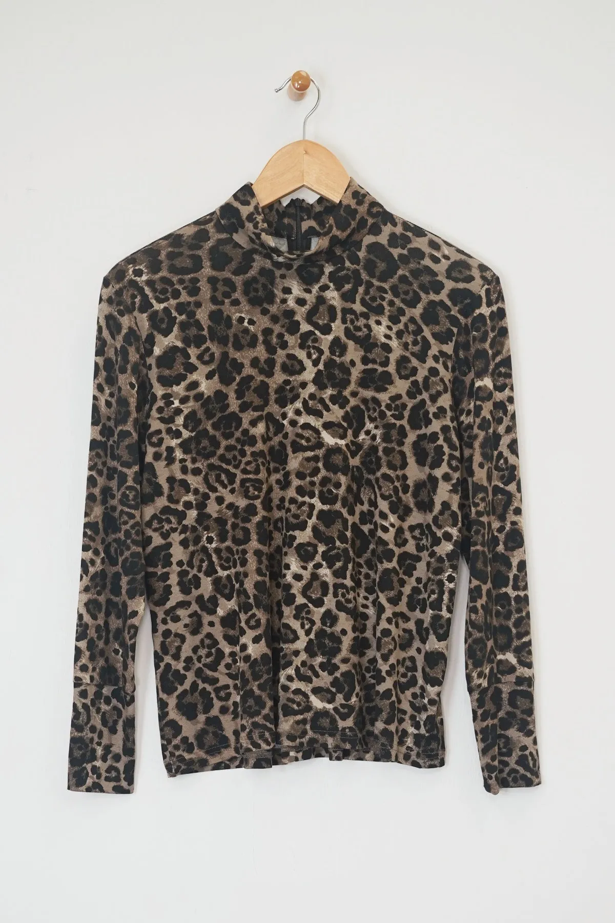 24" Printed Mock Neck Top