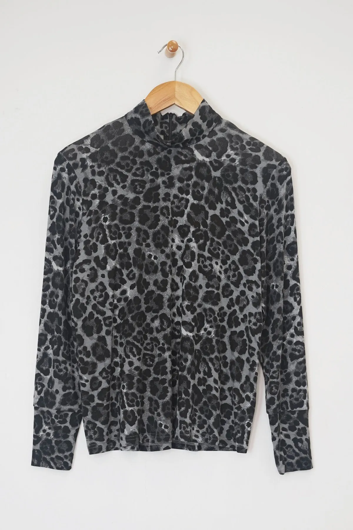 24" Printed Mock Neck Top