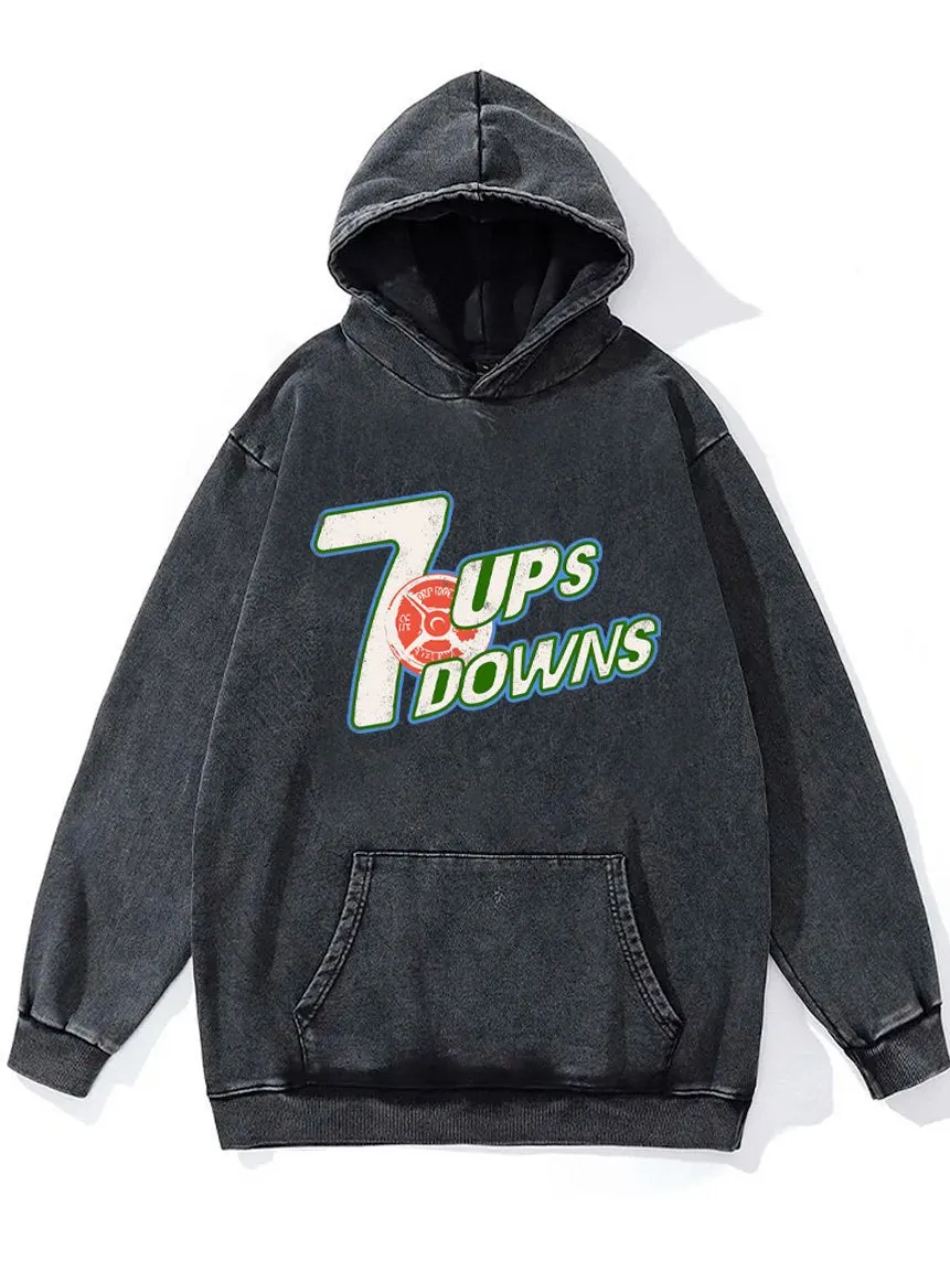 7 ups and downs Washed Gym Hoodie