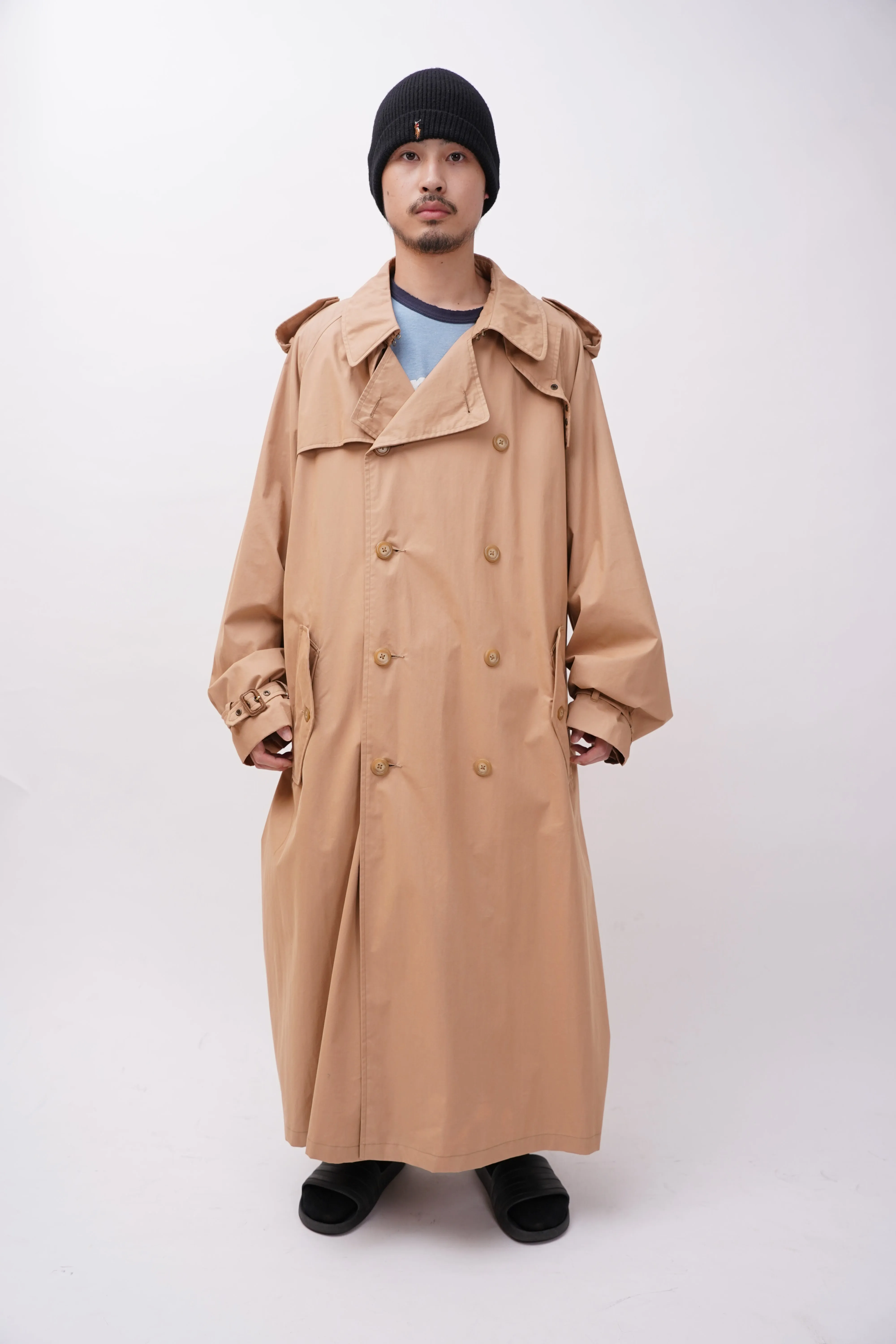 90's "Polo by Ralph Lauren" -Cotton/Nylon Trench Coat-