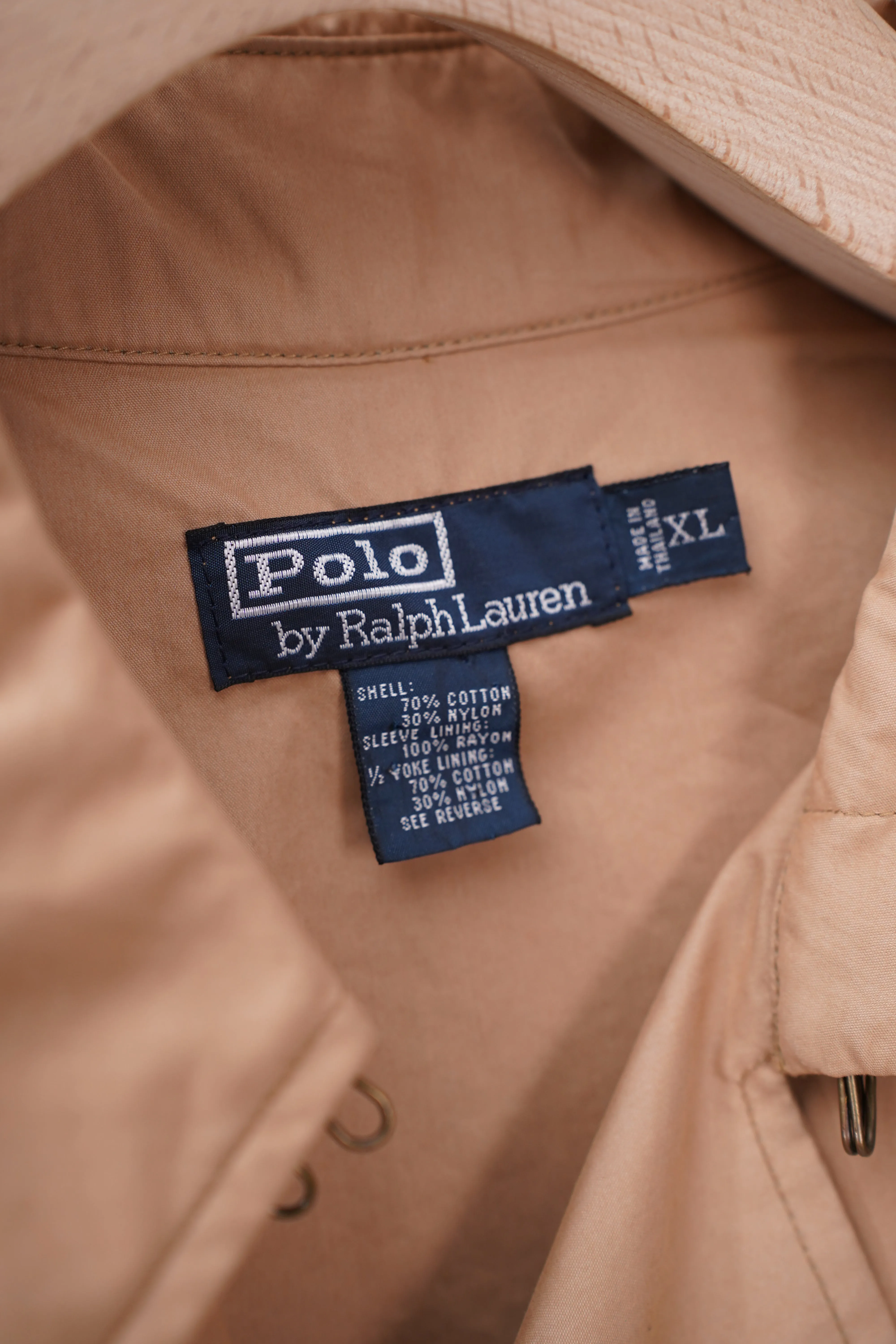 90's "Polo by Ralph Lauren" -Cotton/Nylon Trench Coat-