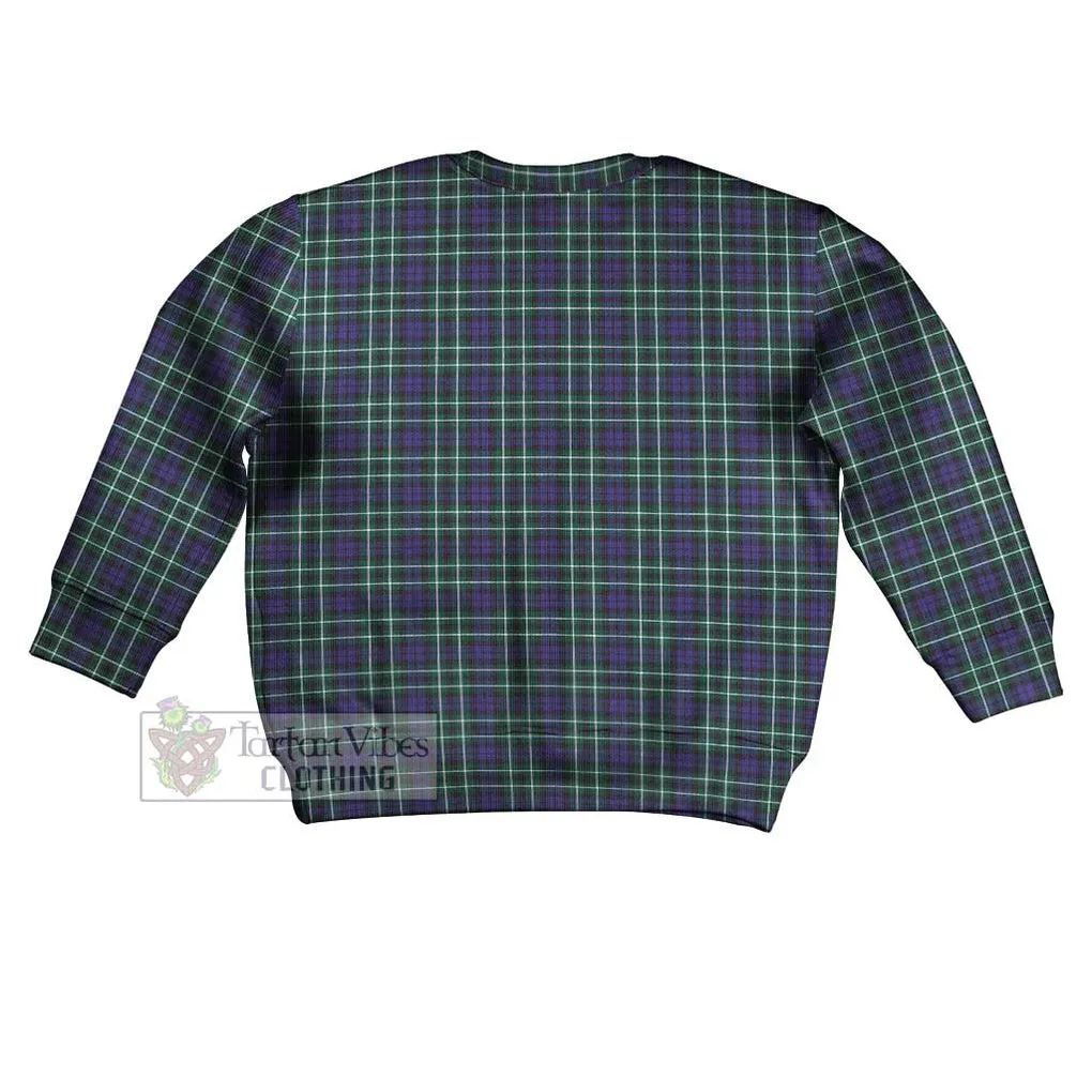 Allardice Tartan Kid Ugly Sweater with Family Crest