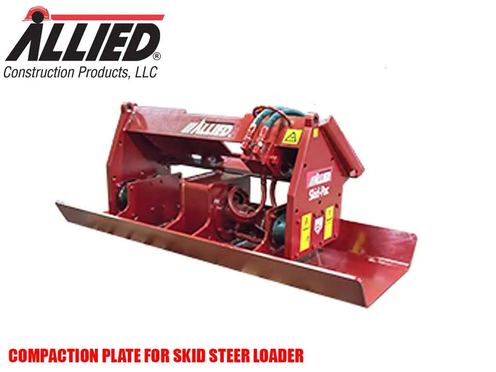 ALLIED SKID-PAC plate compactor for skid steer loader