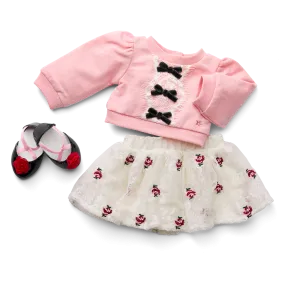 American Girl® x Janie and Jack Holiday Rose Skirt & Top Outfit for 18-inch Dolls