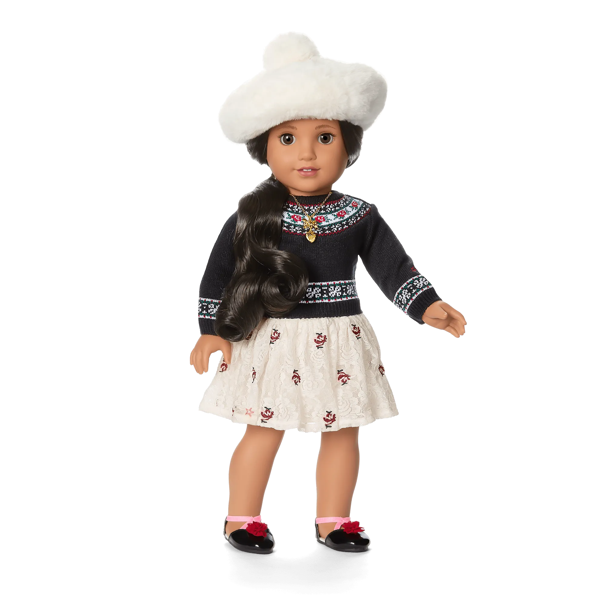 American Girl® x Janie and Jack Rose Fair Isle Sweater & Skirt Outfit for 18-inch Dolls