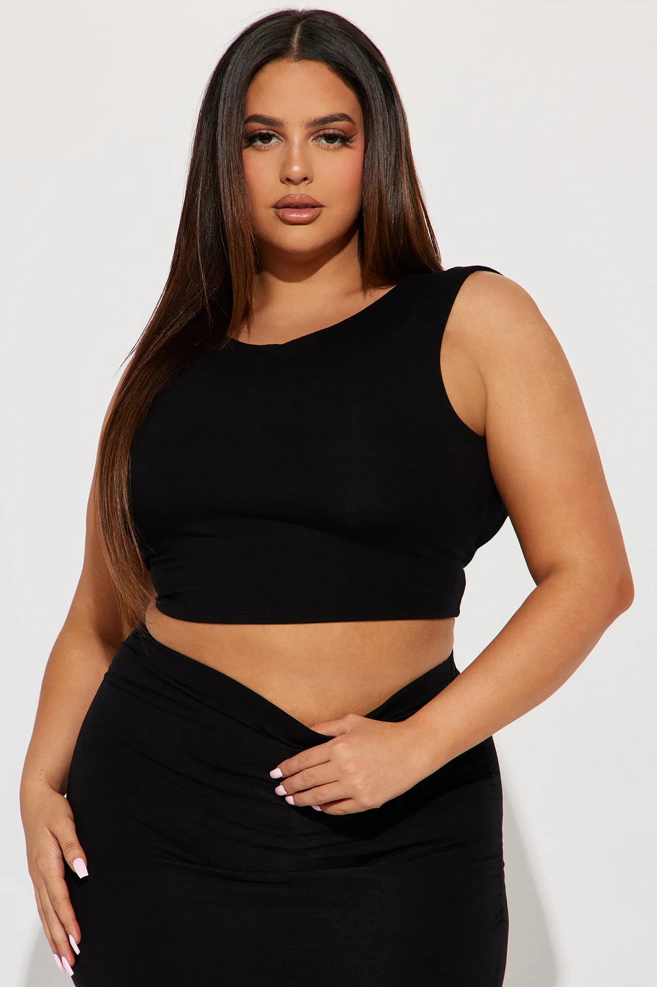 Angela Butter Snatch Skirt Set - Black