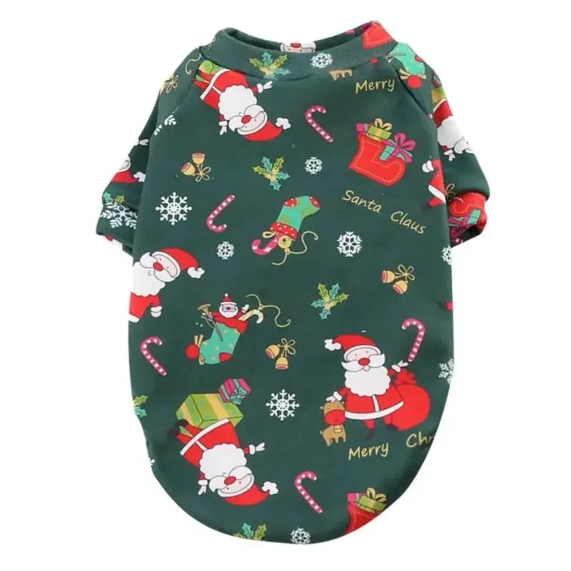 AnniePaw Christmas Dog Sweater - Soft Velvet for Small to Medium Pets