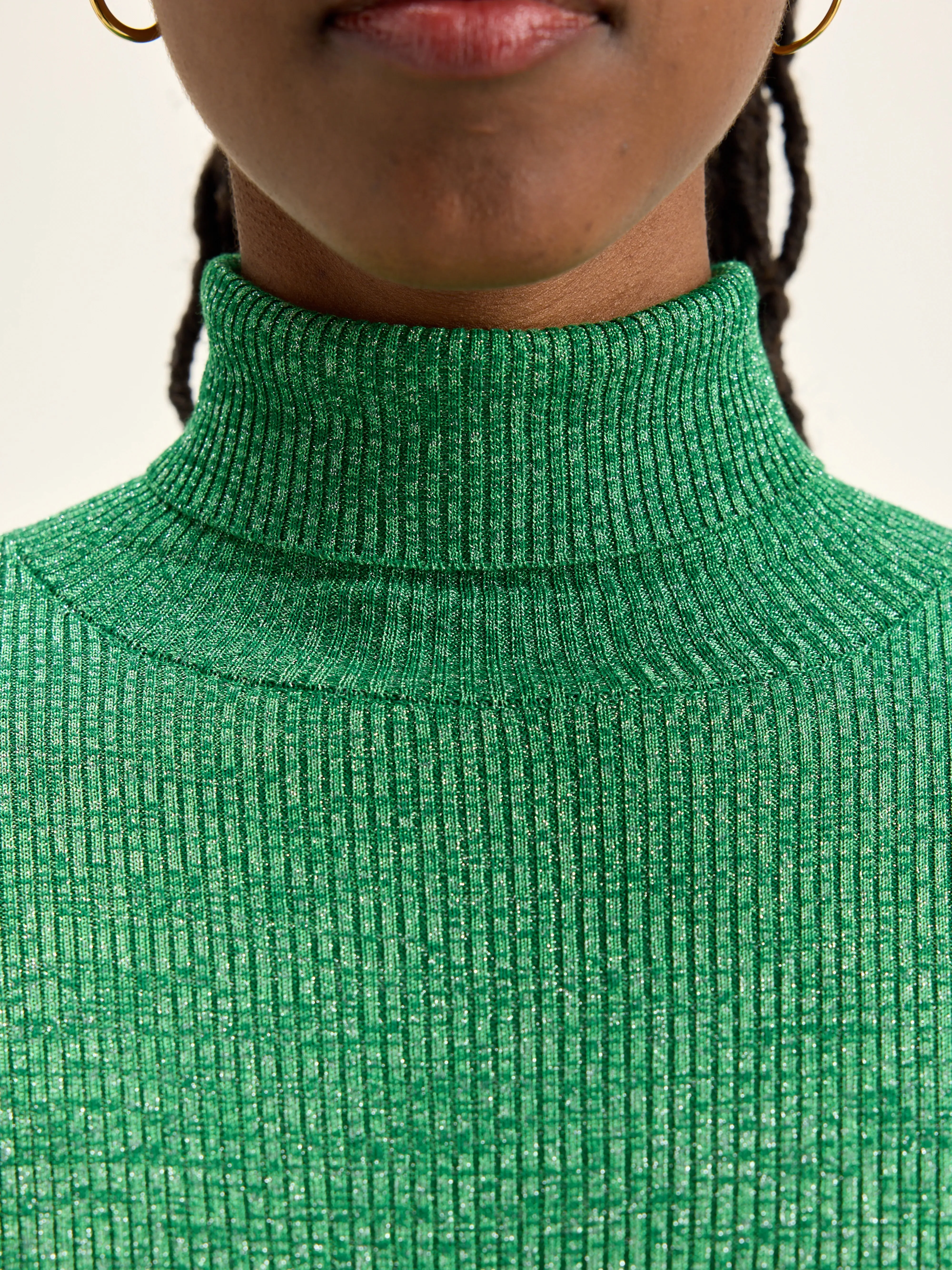 Anoit turtleneck sweater (242 / W / CHLOROPHILE)