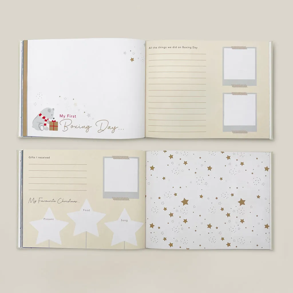 Baby's First Christmas Keepsake Journal with Personalised Berkeley Bear