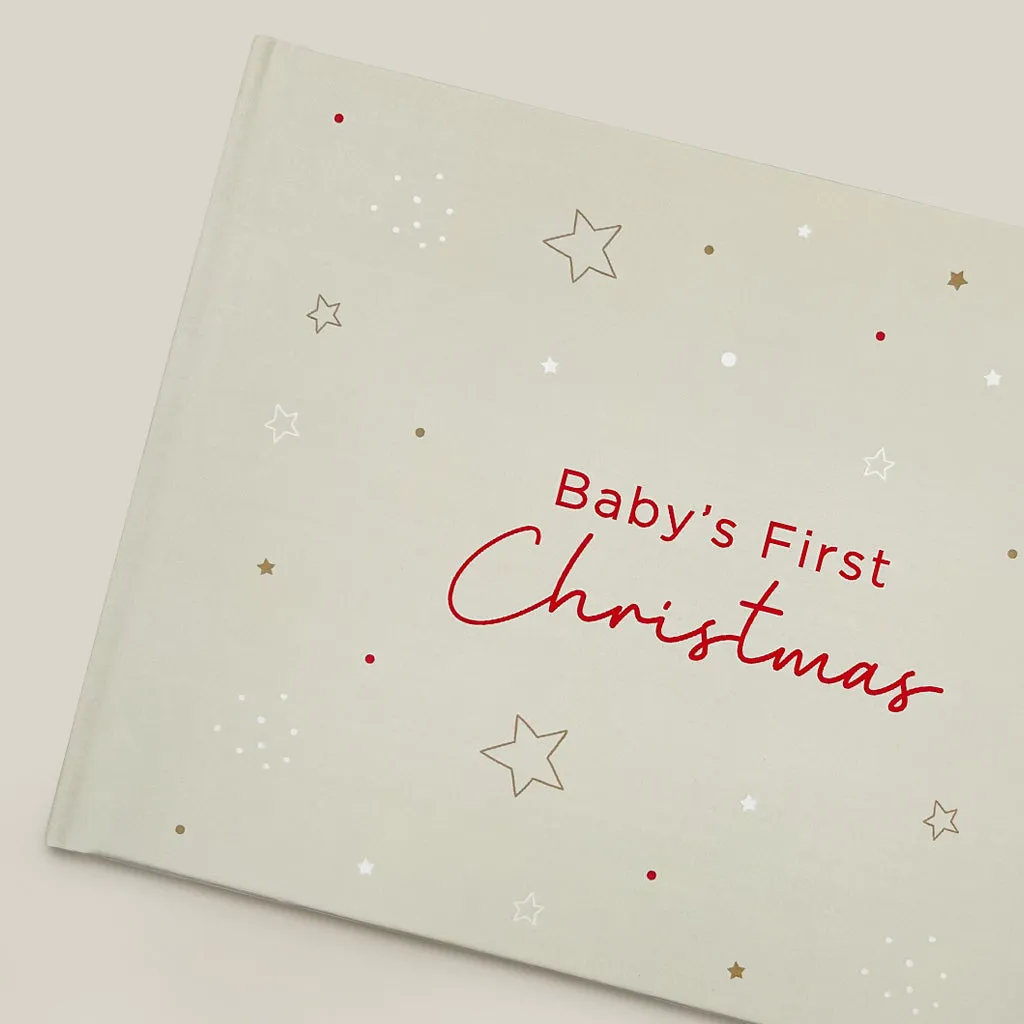 Baby's First Christmas Keepsake Journal with Personalised Berkeley Bear