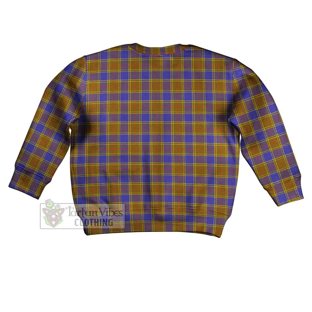 Balfour Tartan Kid Ugly Sweater with Family Crest