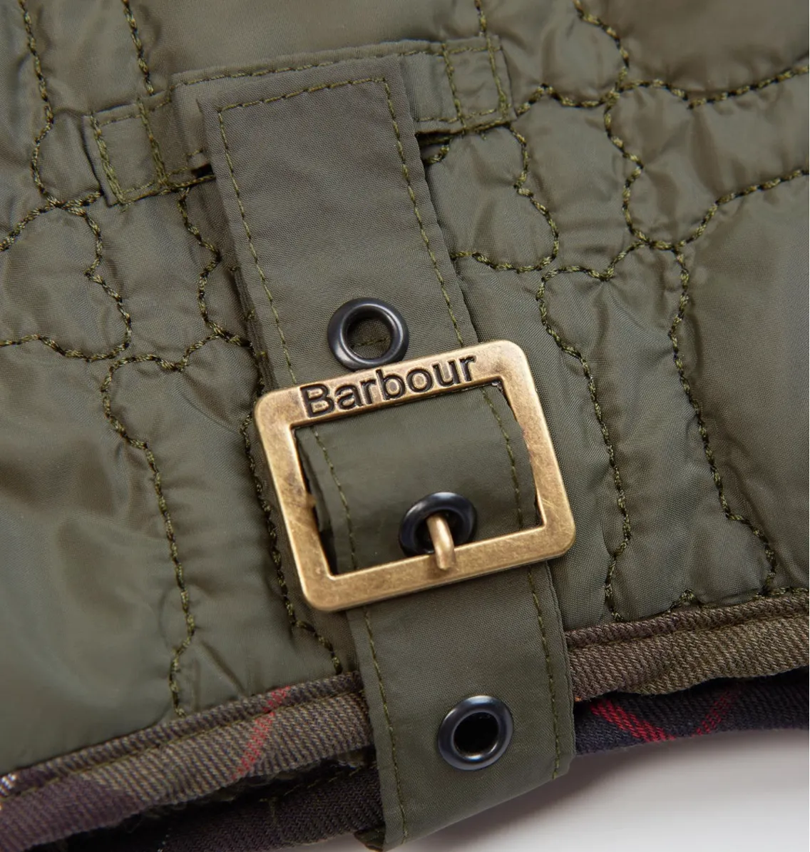 BARBOUR Dog Bone Quilted Dog Coat Dk. Olive