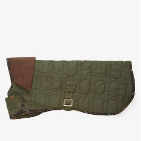 BARBOUR Dog Bone Quilted Dog Coat Dk. Olive