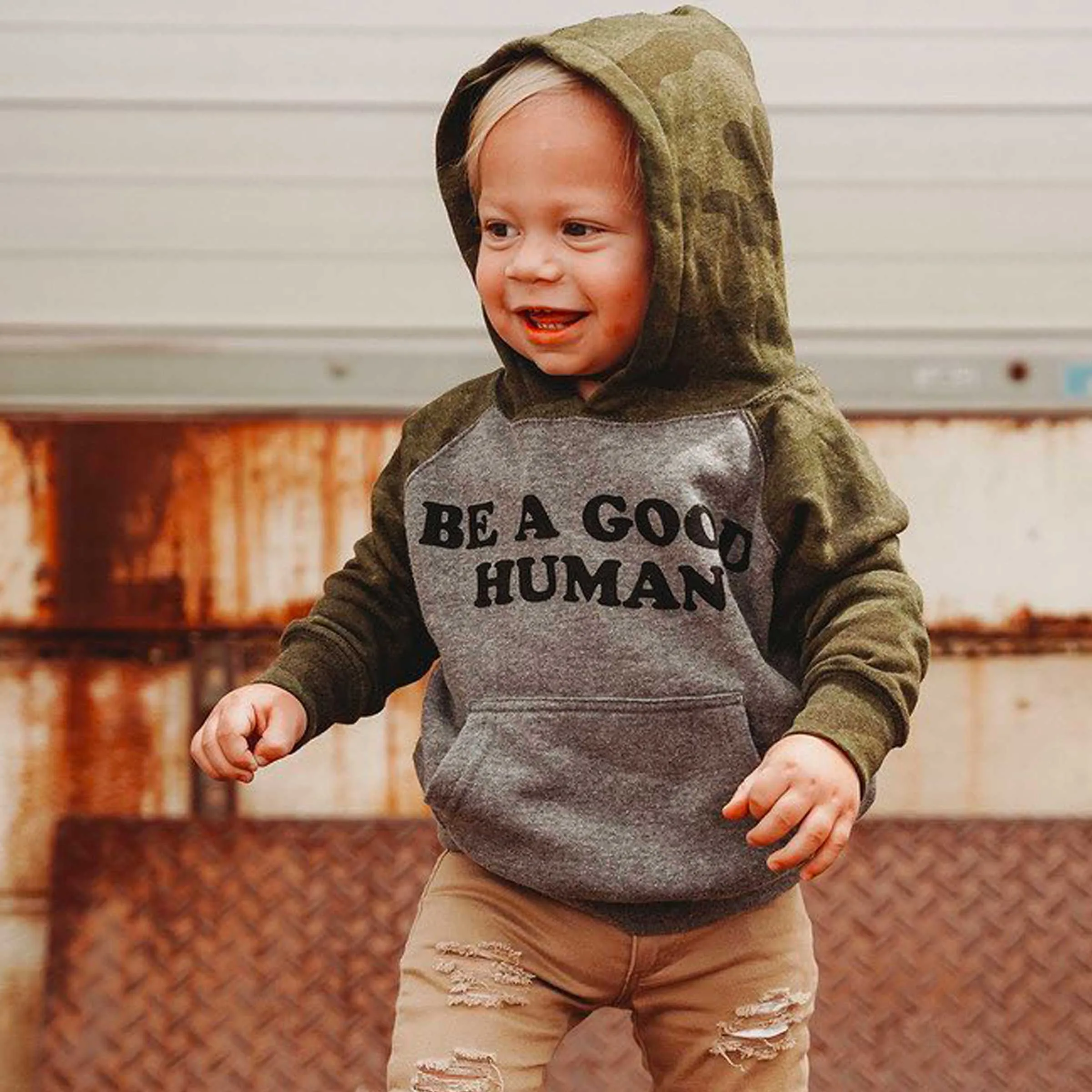 Be a Good Human Pullover Hoodie