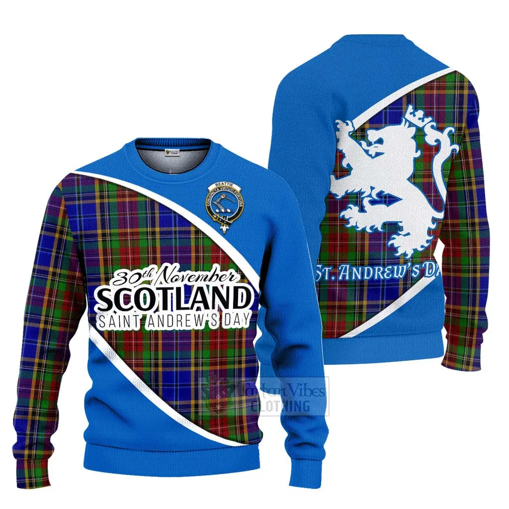 Beattie (Beatty) Family Crest Tartan Ugly Sweater Celebrate Saint Andrew's Day in Style