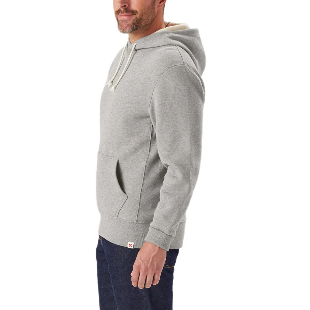 Best Made Men's Grey heather Sweat Fleece Pullover Hoodie