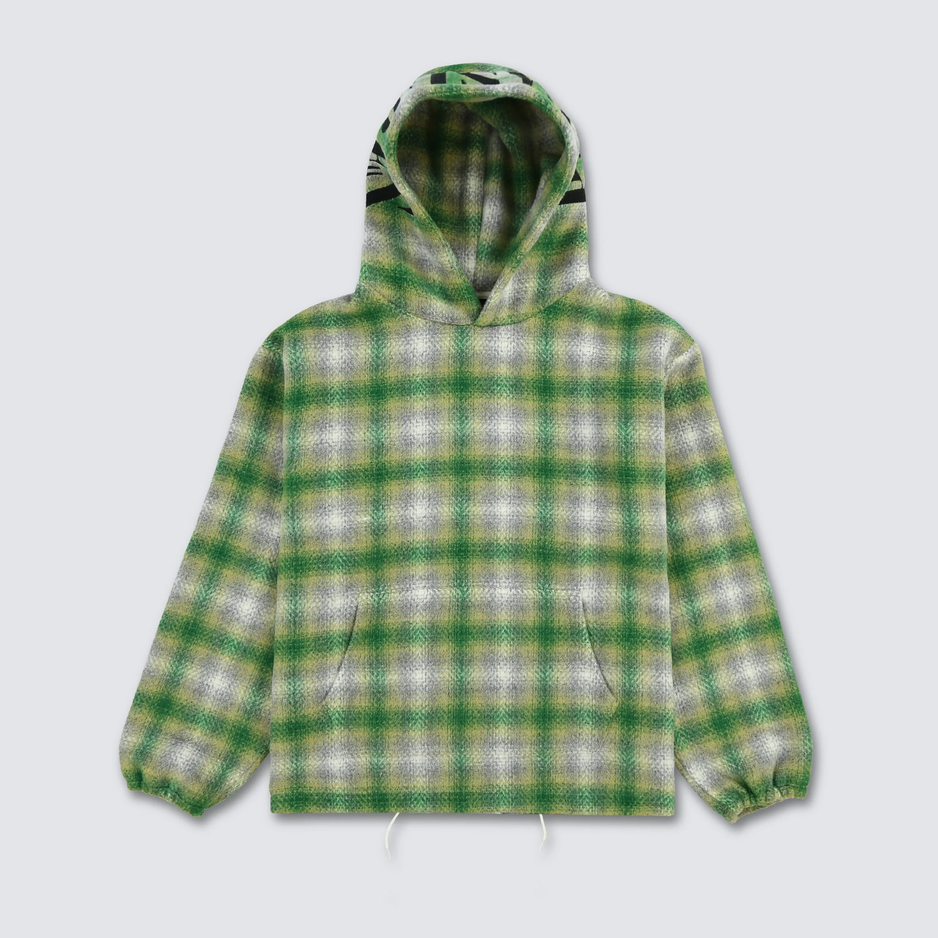 BEYOND PLAID WOVEN HOODIE