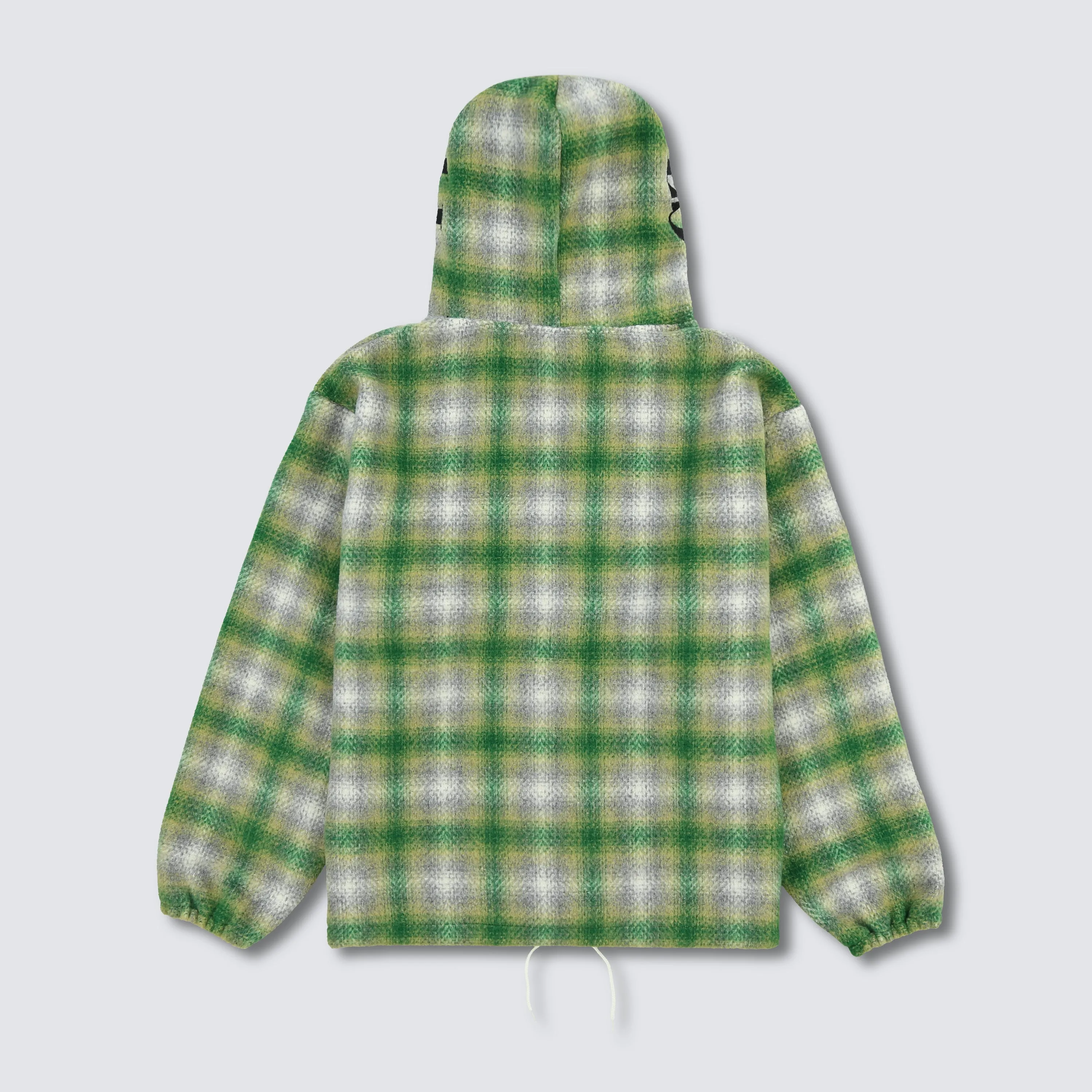 BEYOND PLAID WOVEN HOODIE