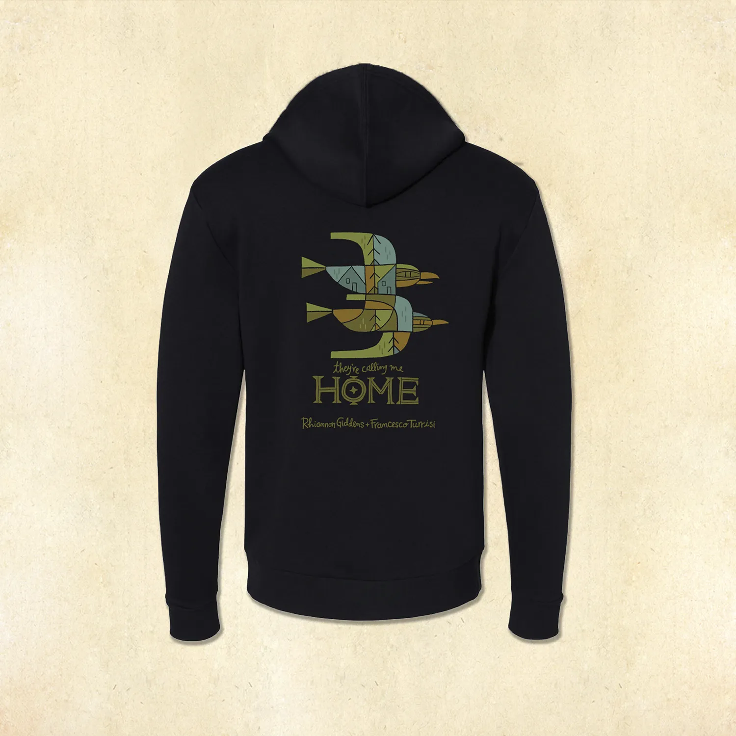 BIRDS ZIP-UP HOODIE