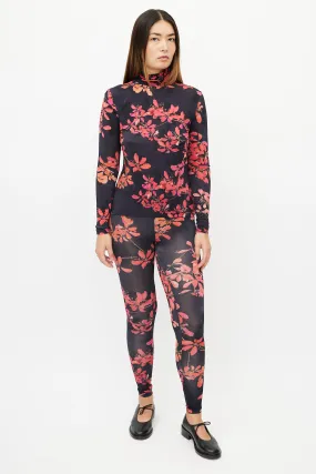 Black & Red Floral Co-Ord Set