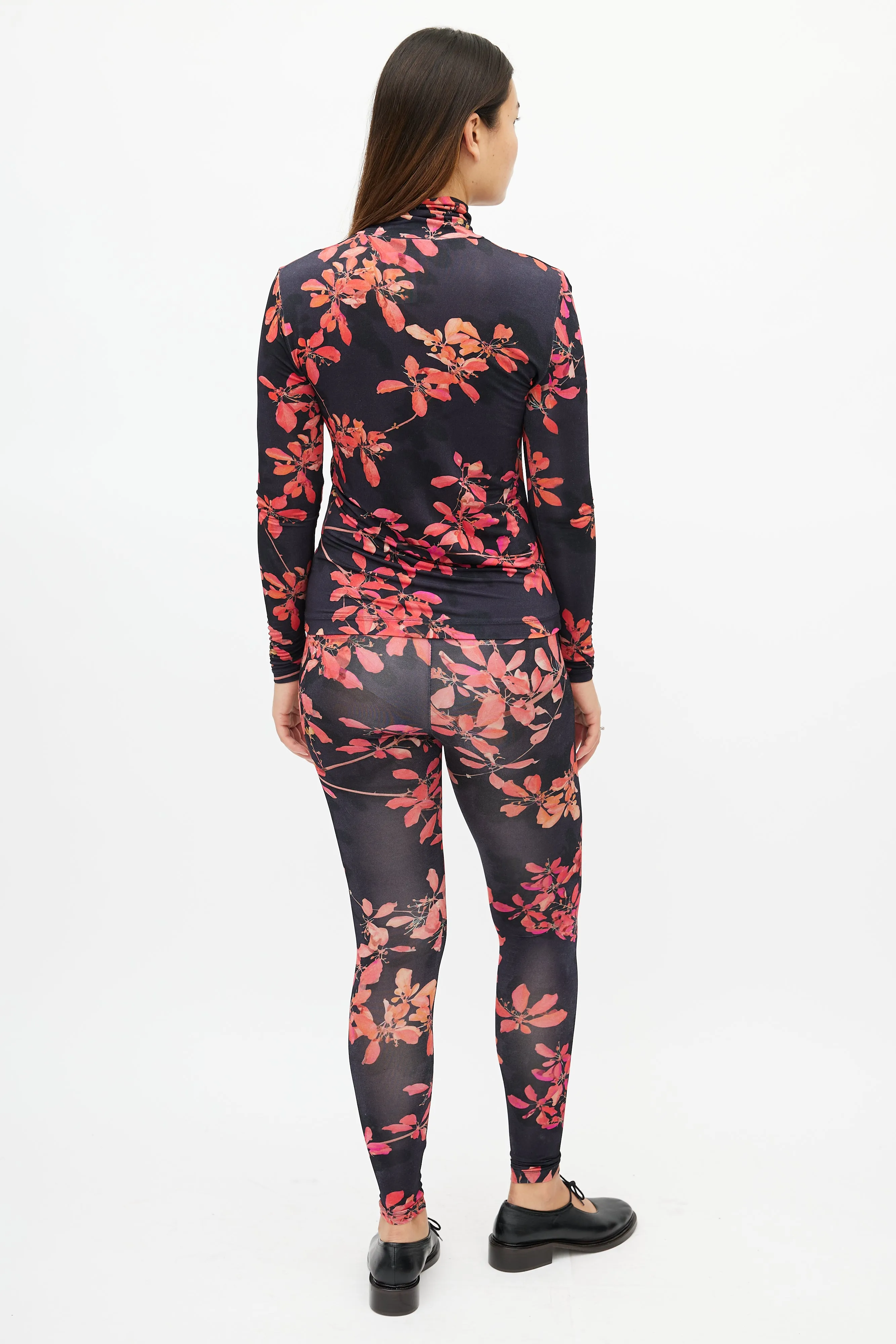 Black & Red Floral Co-Ord Set