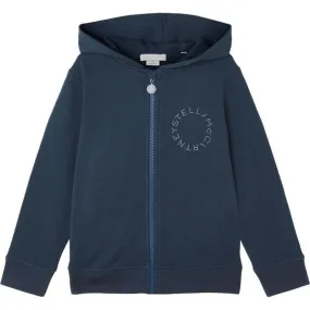 Boys Blue Jersey Logo Hoodie