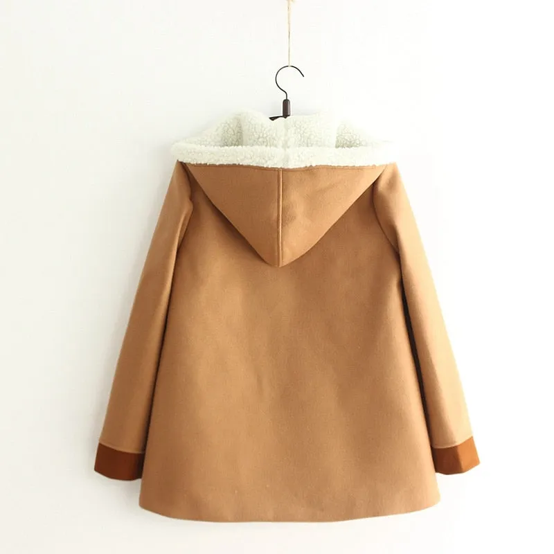 Brown Hooded Coat