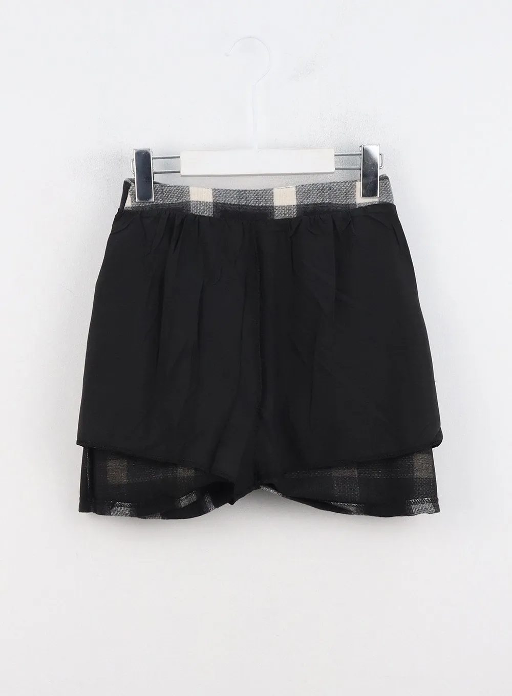 Buckle Plaid Mini Skirt IN322