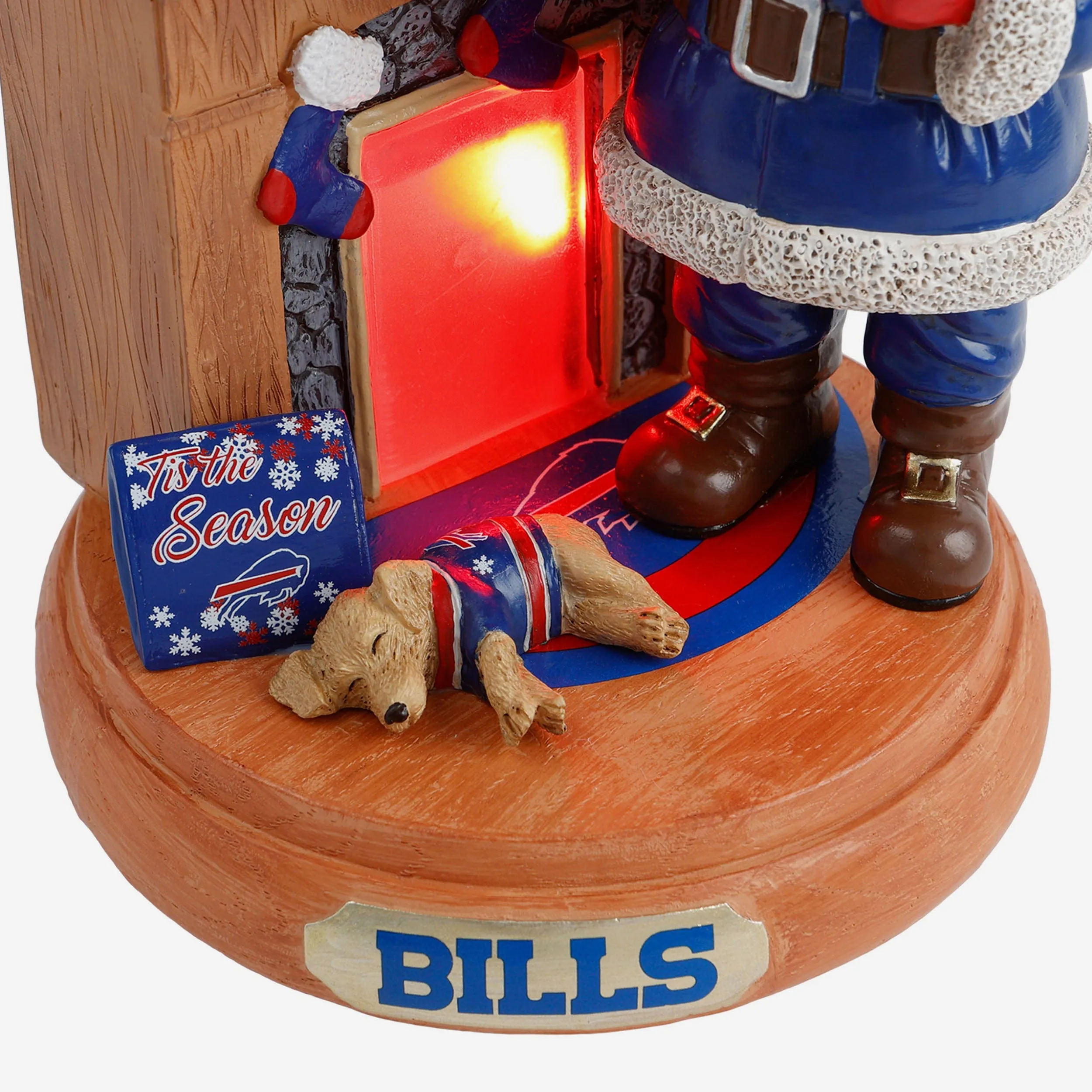 Buffalo Bills Santa Fireplace Figurine