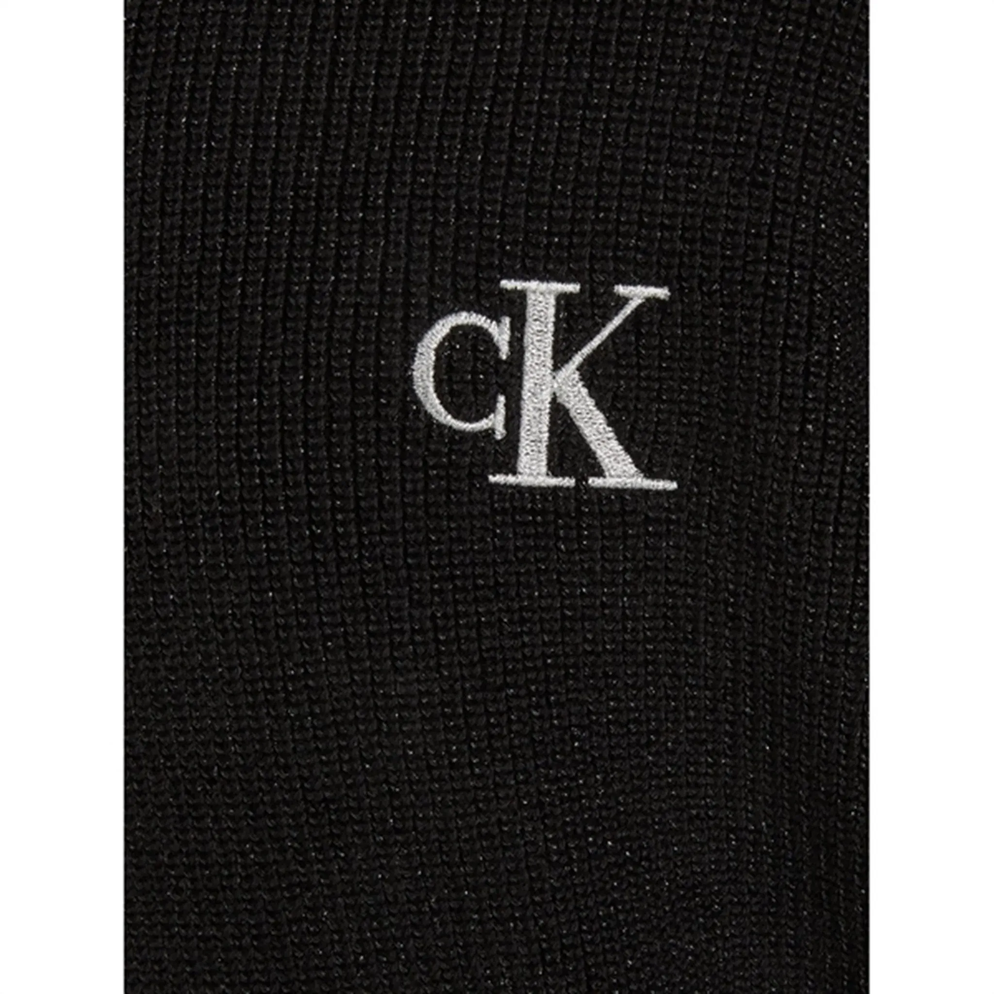 Calvin Klein Festive Lurex Knit Sweater Ck Black