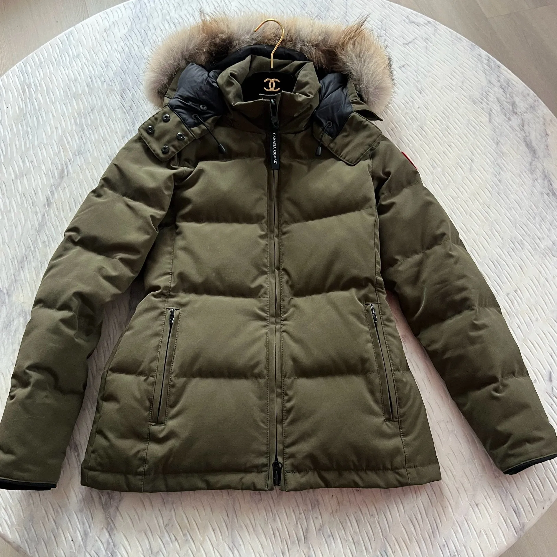 Canada Goose 3804L Chelsea Parka Heritage Military Green Size XS