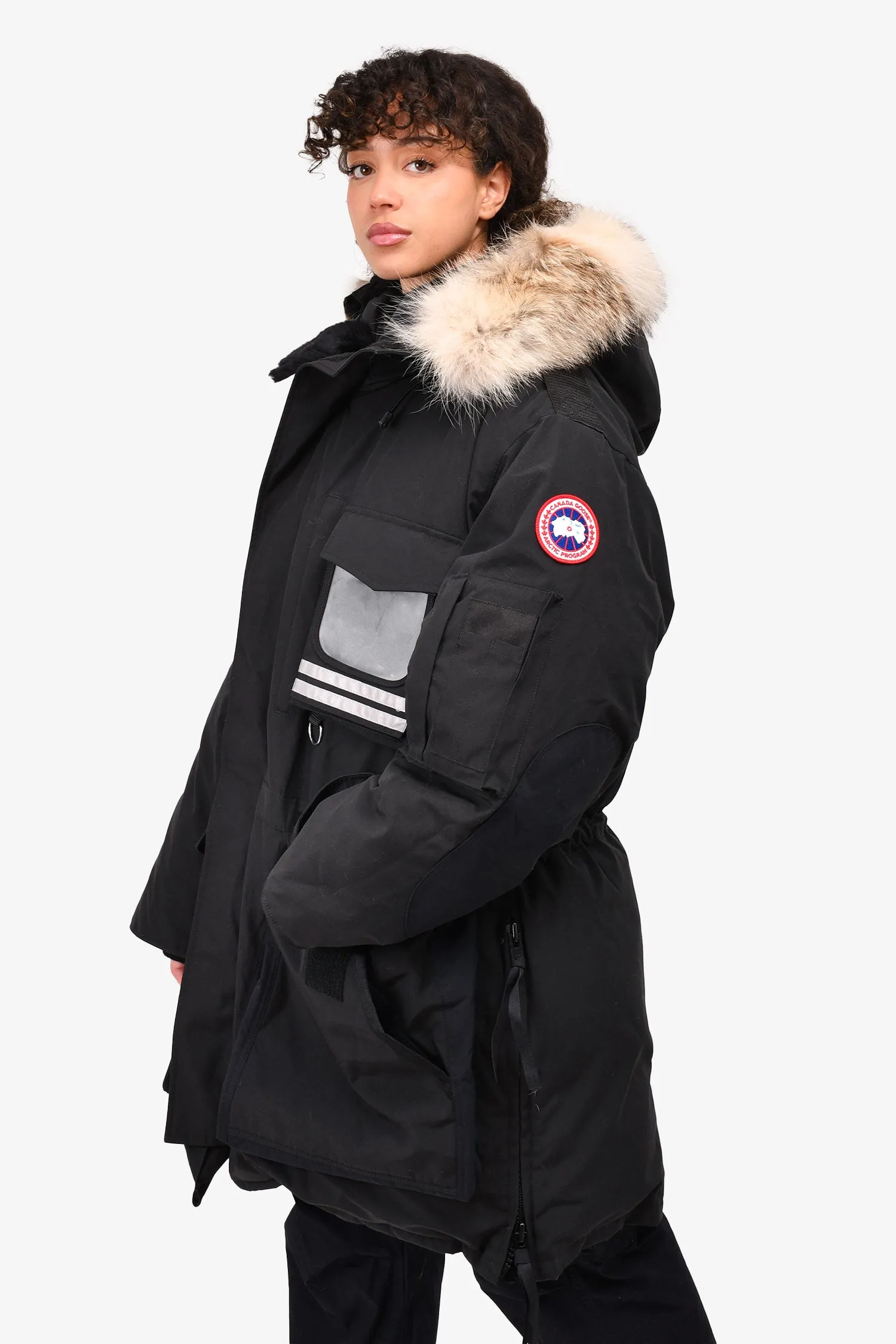 Canada Goose Black Snow Mantra Fur Hooded Down Parka Size M