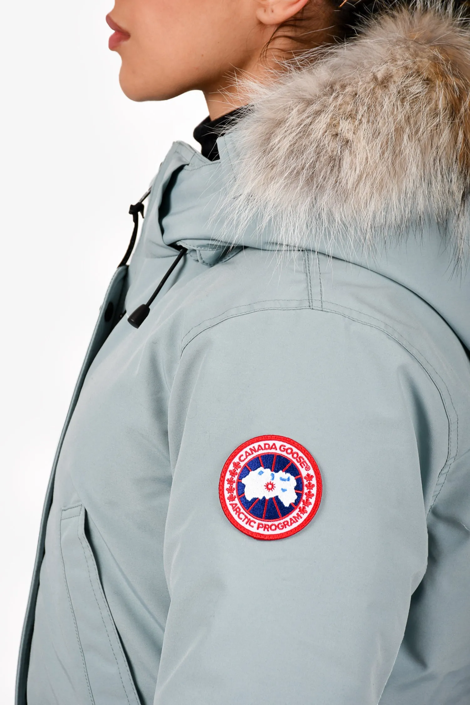 Canada Goose Blue Down Trillium Fur Hood Parka Size S