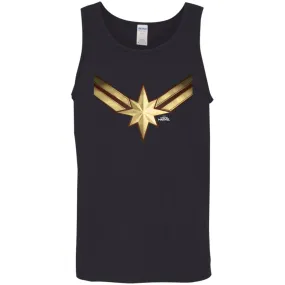 Captain Marvel Gleaming Chest Logo Men Cotton Tank