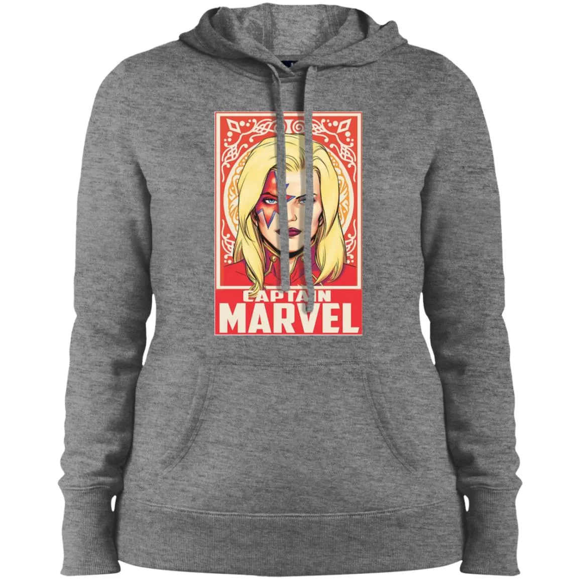 Captain Marvel Ornament Women Hooded Sweatshirt