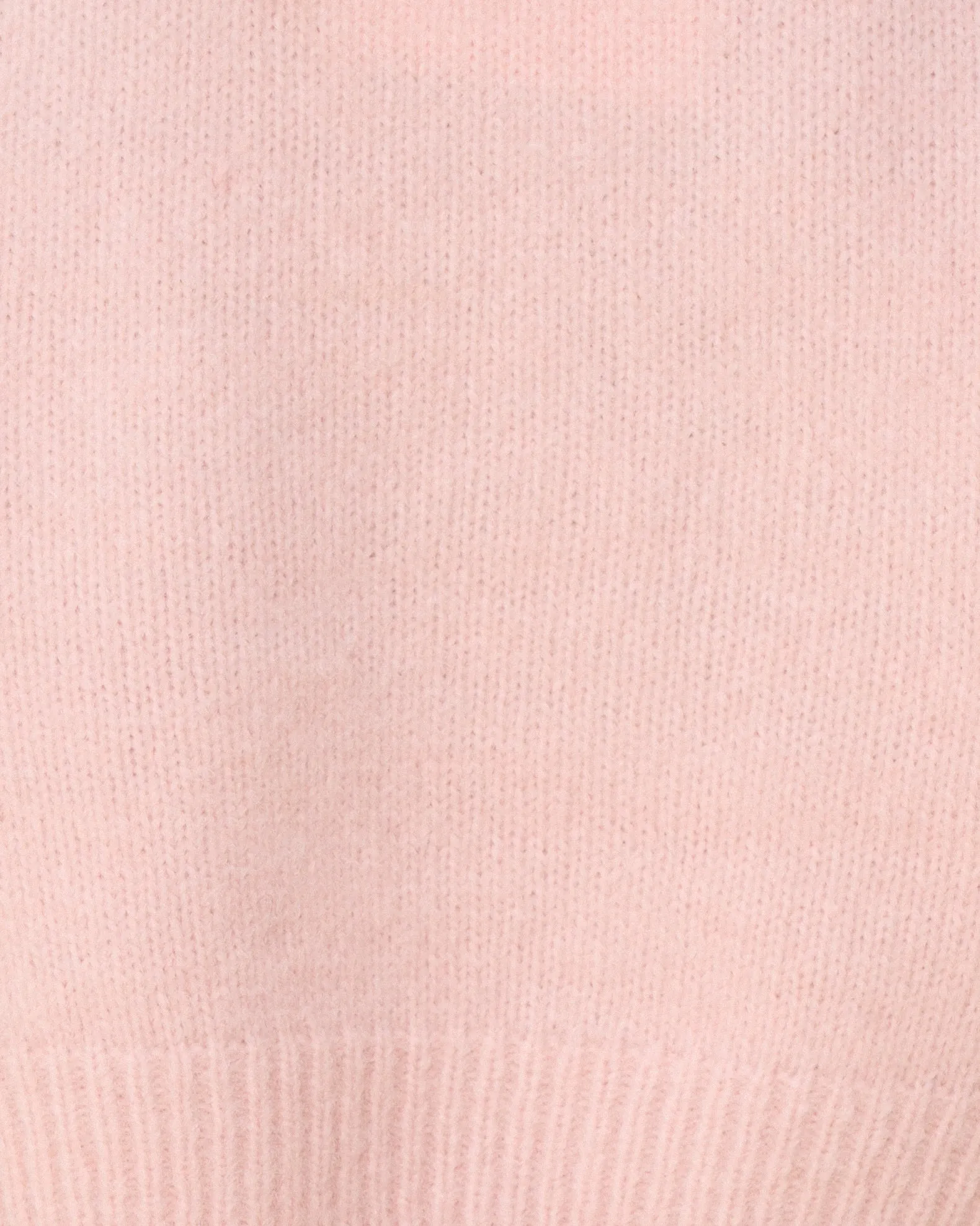 Casey Baby Pink Cropped Knit Jumper