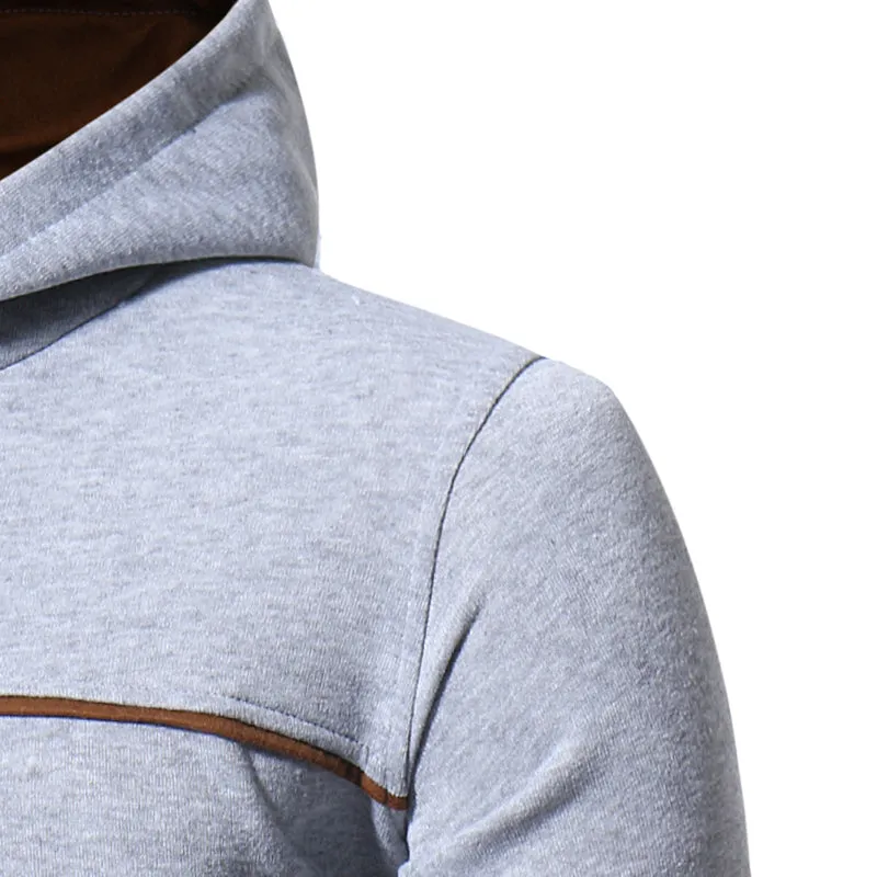 Casual Mens Pullover Hooded Sweatshirt Outerwear