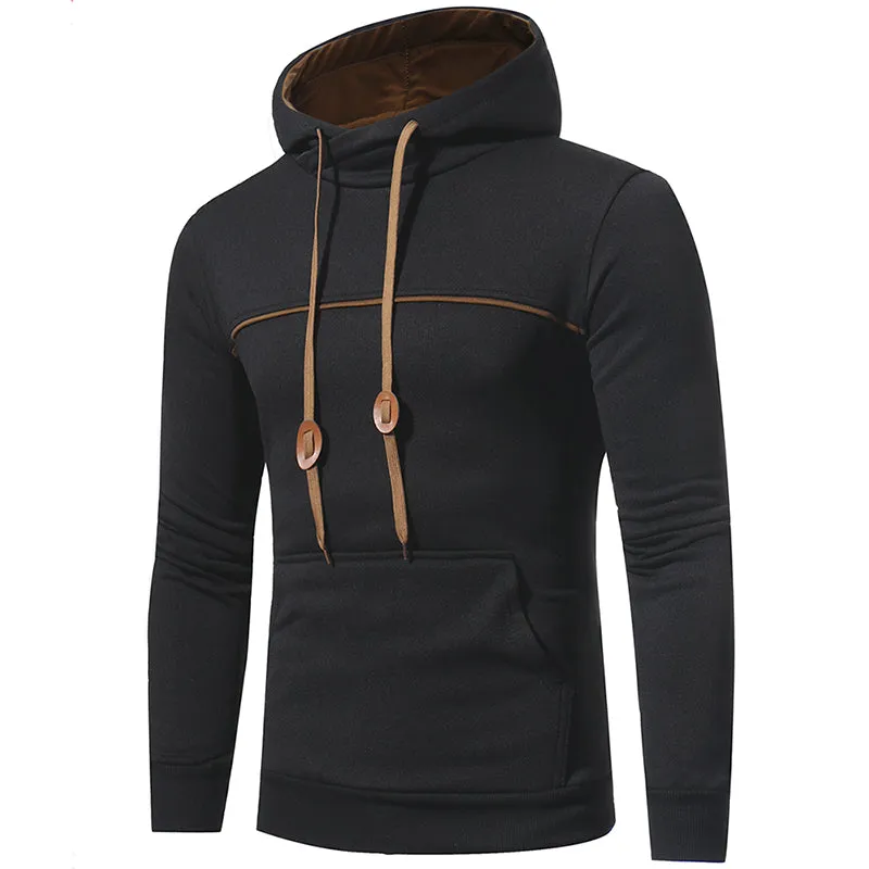 Casual Mens Pullover Hooded Sweatshirt Outerwear