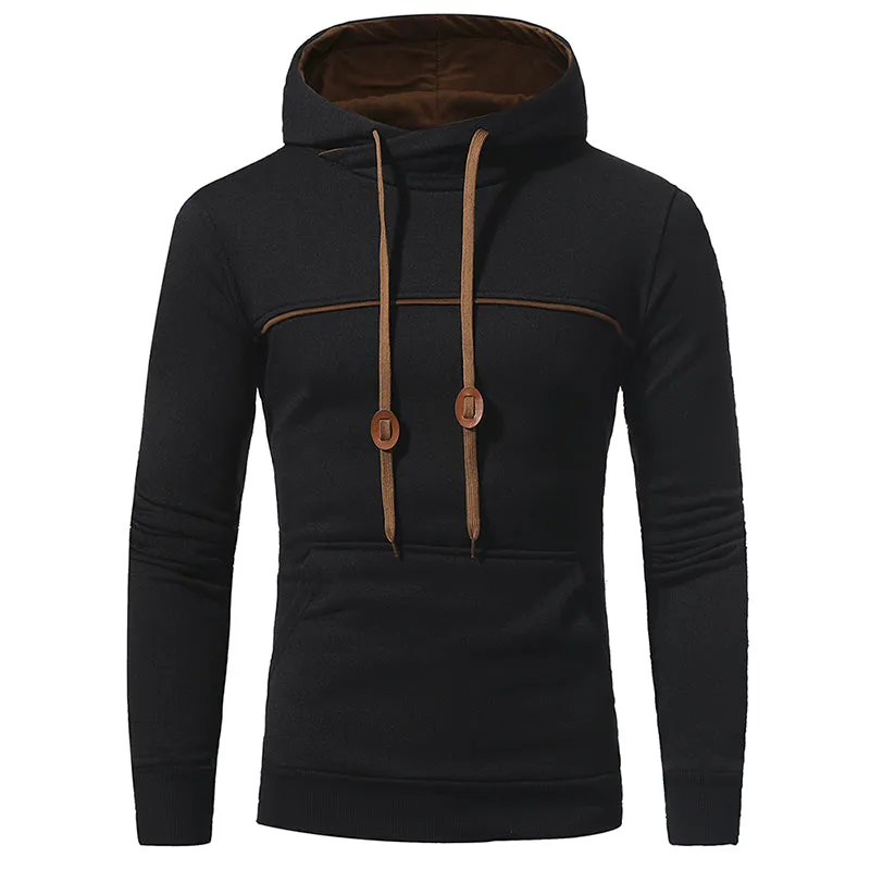 Casual Mens Pullover Hooded Sweatshirt Outerwear