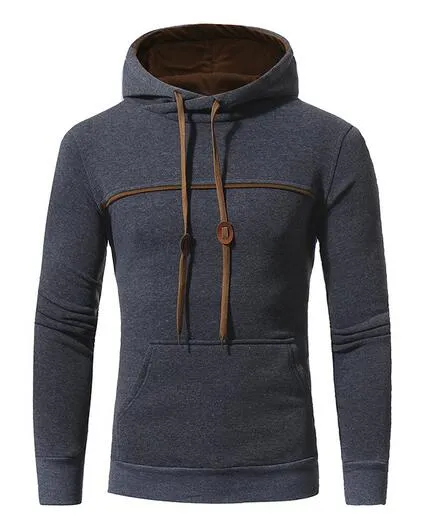 Casual Mens Pullover Hooded Sweatshirt Outerwear