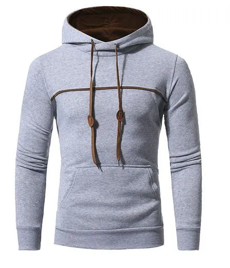 Casual Mens Pullover Hooded Sweatshirt Outerwear