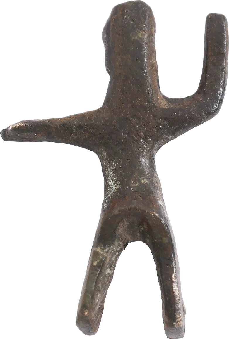 CELTIC BRONZE WARRIOR FIGURE