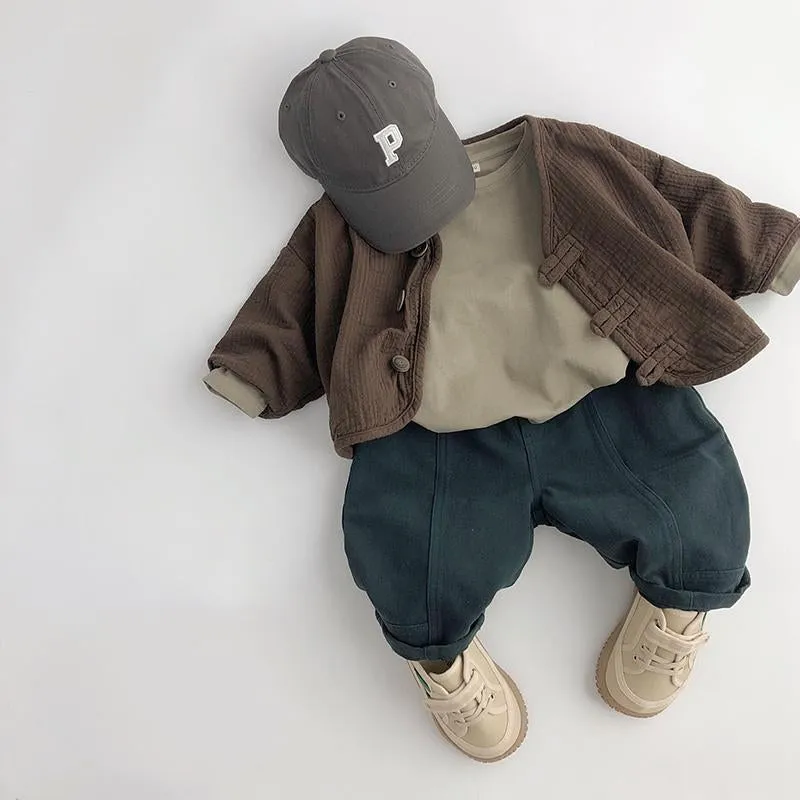 Children's Retro Hemp Jacket