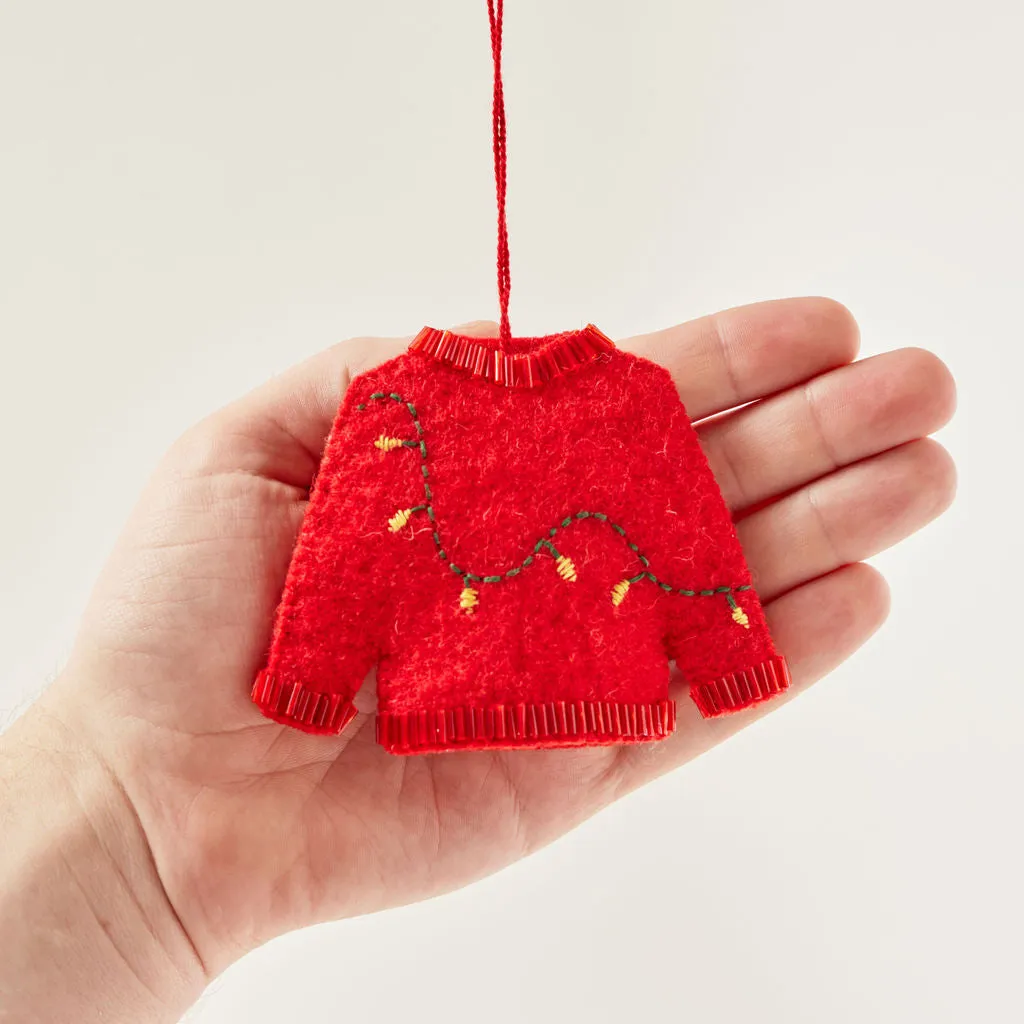 Christmas Lights Sweater Ornament