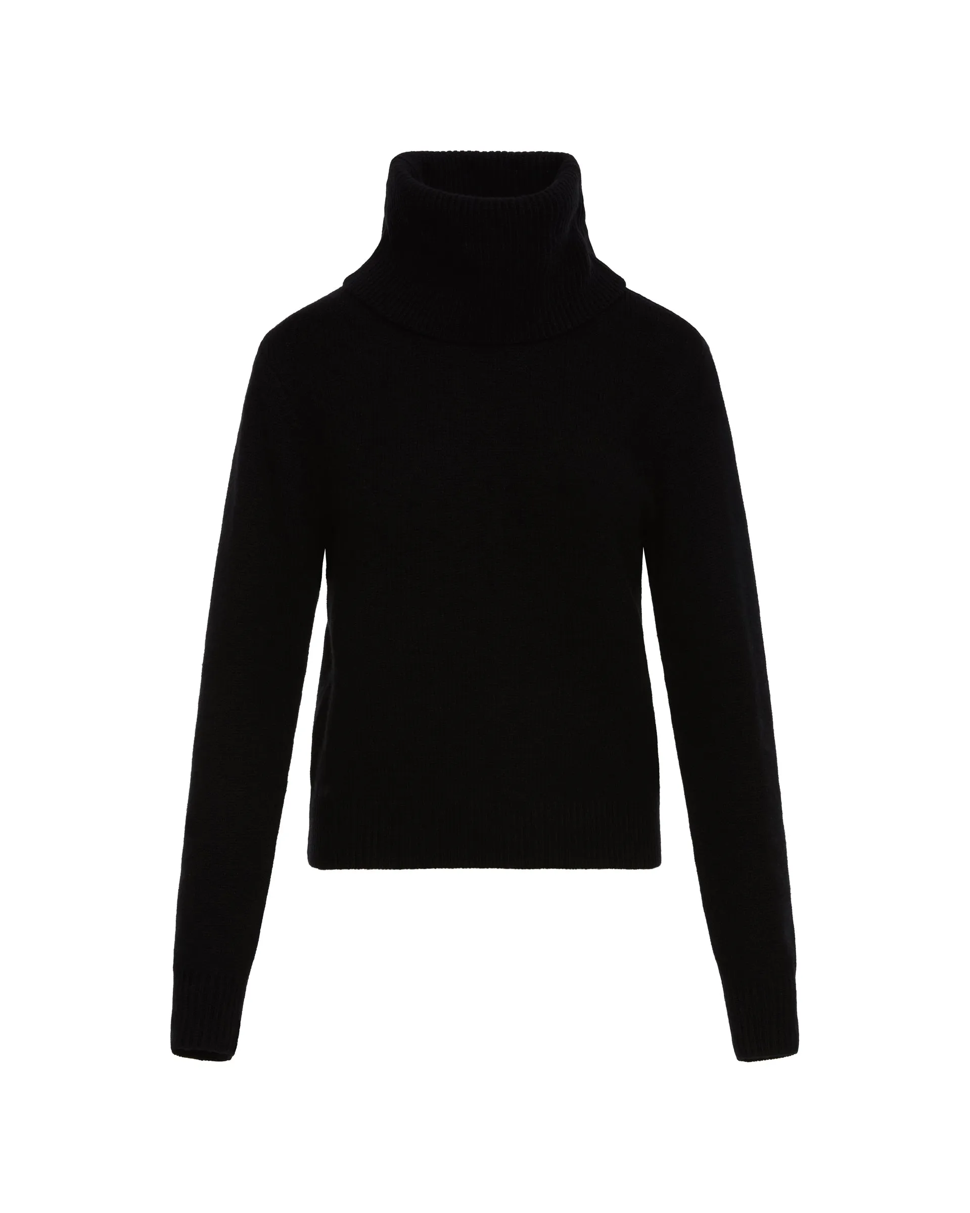 Chunky Turtleneck in Wool-Cashmere | Black