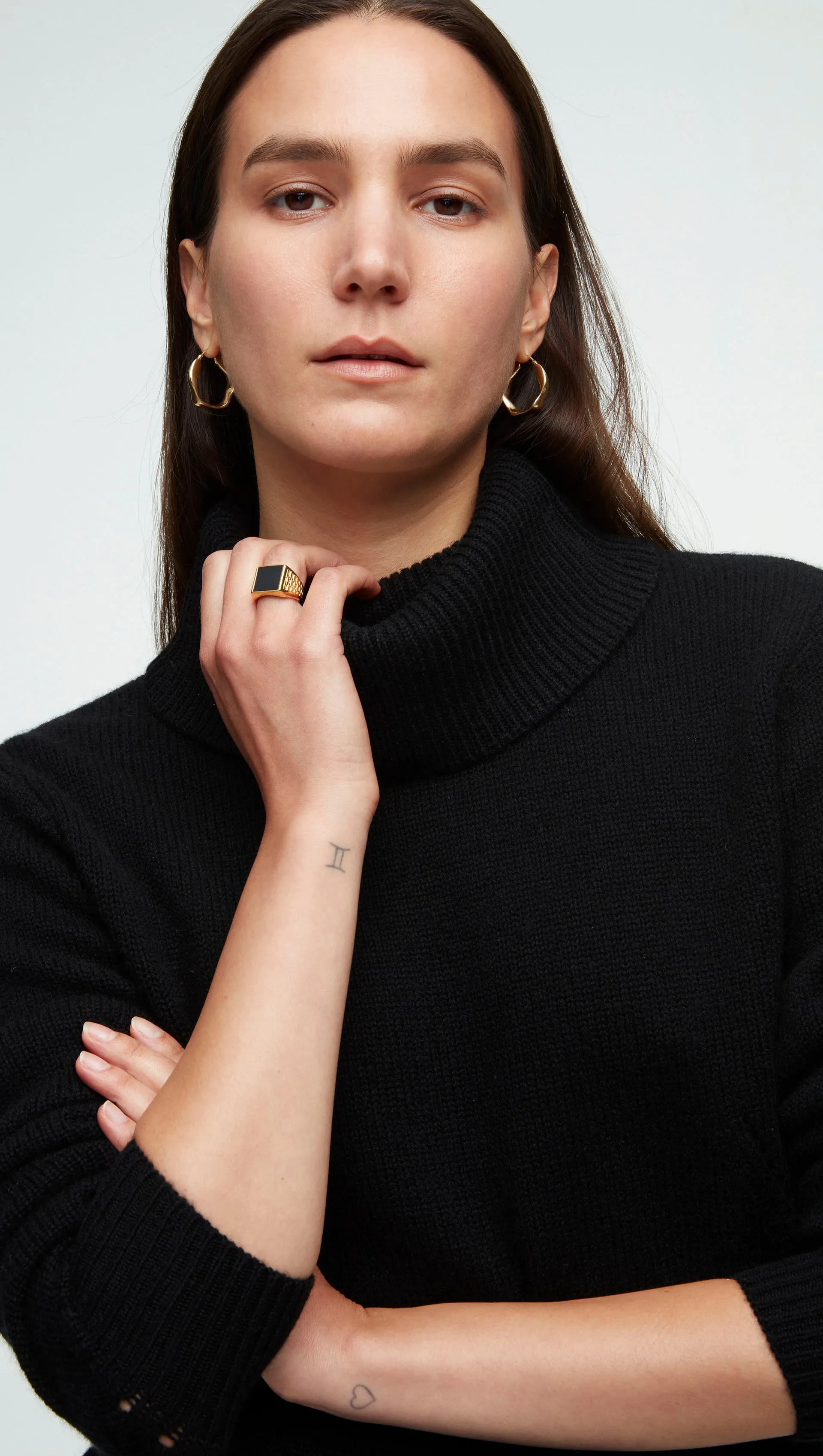 Chunky Turtleneck in Wool-Cashmere | Black