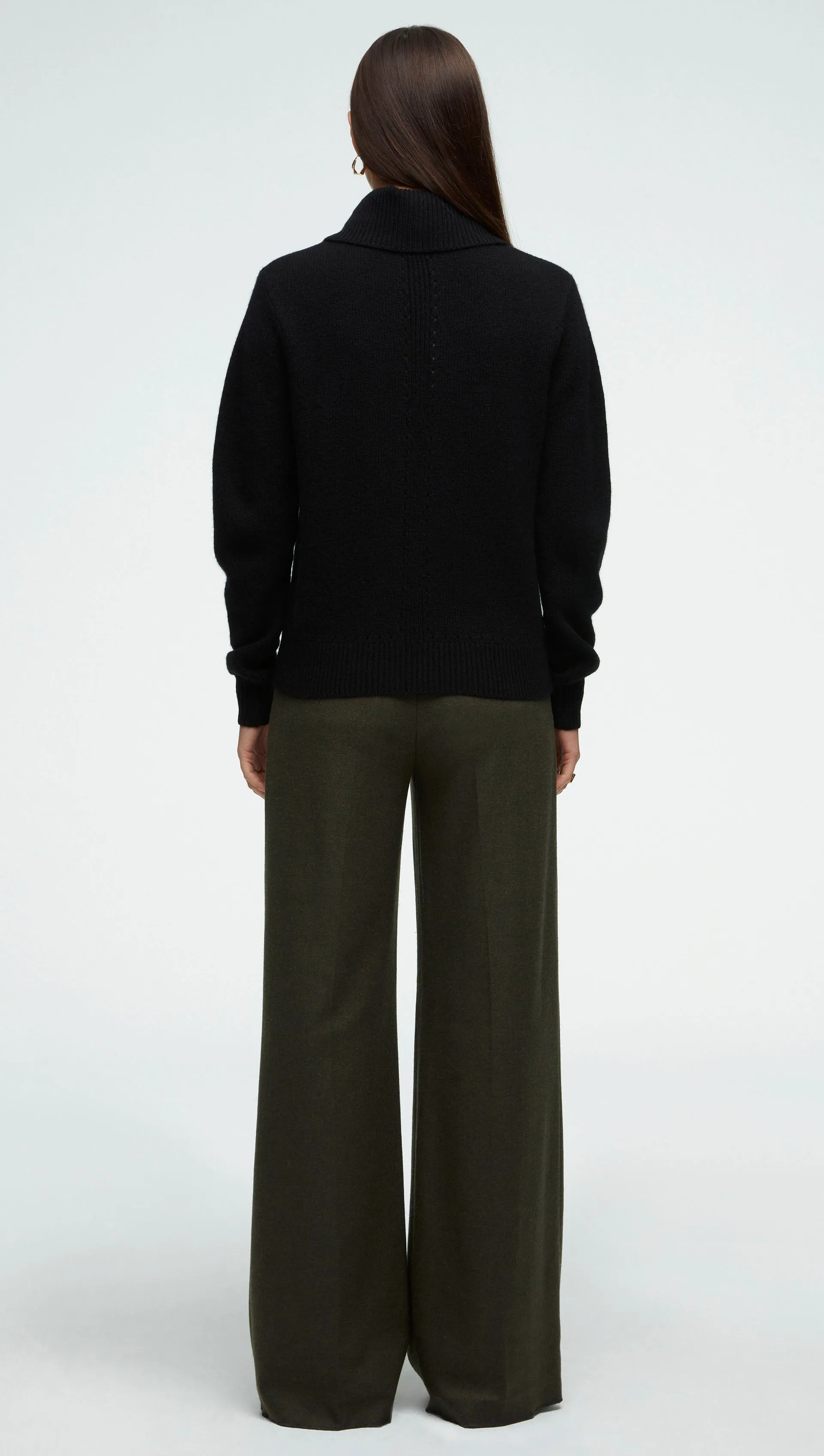 Chunky Turtleneck in Wool-Cashmere | Black