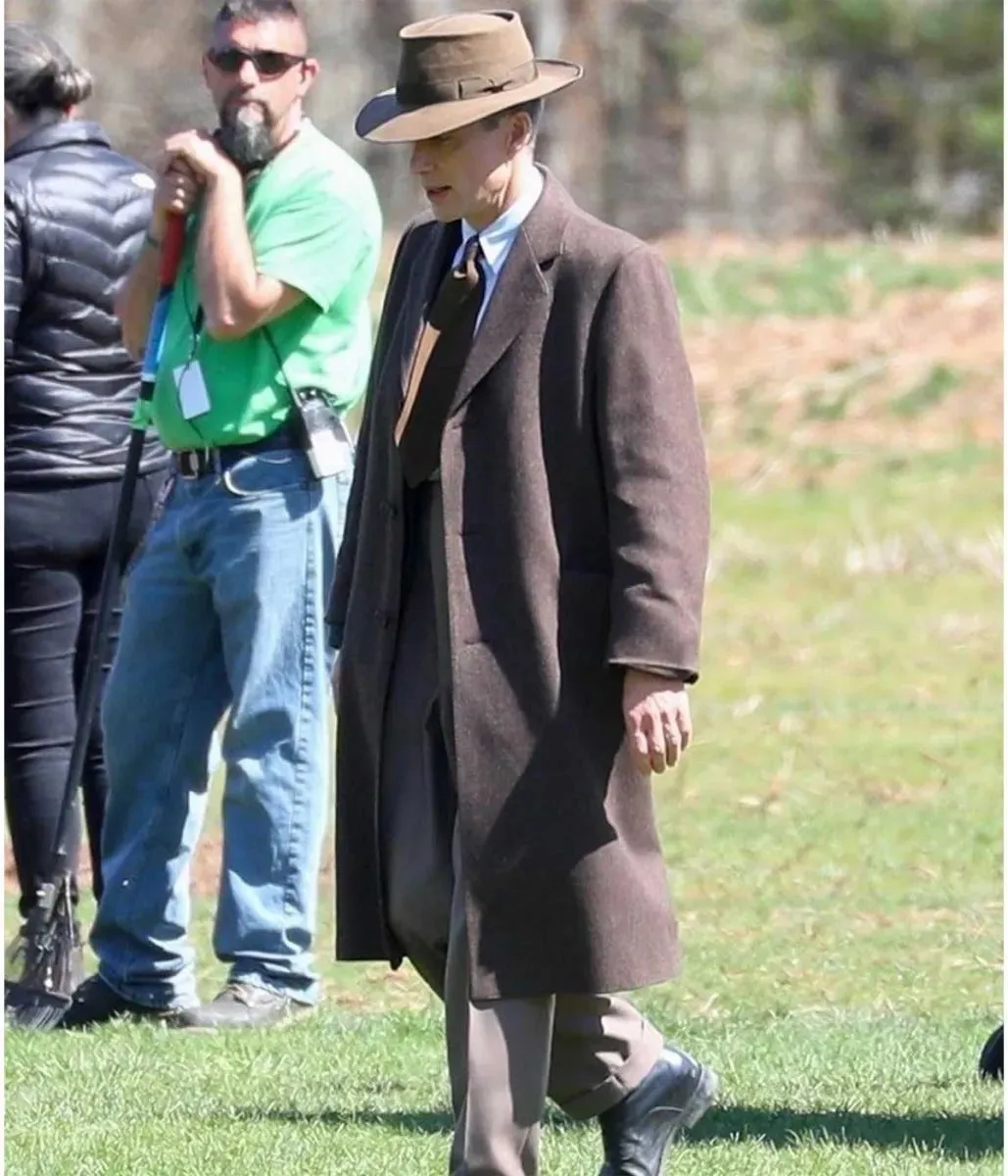 C﻿illian Murphy  Oppenheimer Brown Trench Coat